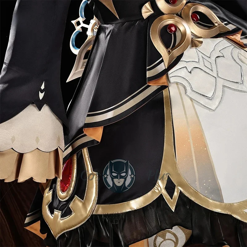 جينشين إمباكت ساندرون ماريونيت أزياء تنكرية شعر مستعار فستان أغطية الرأس Nod-Krai Fatui حفلة الهالوين للنساء والفتيات الدعائم