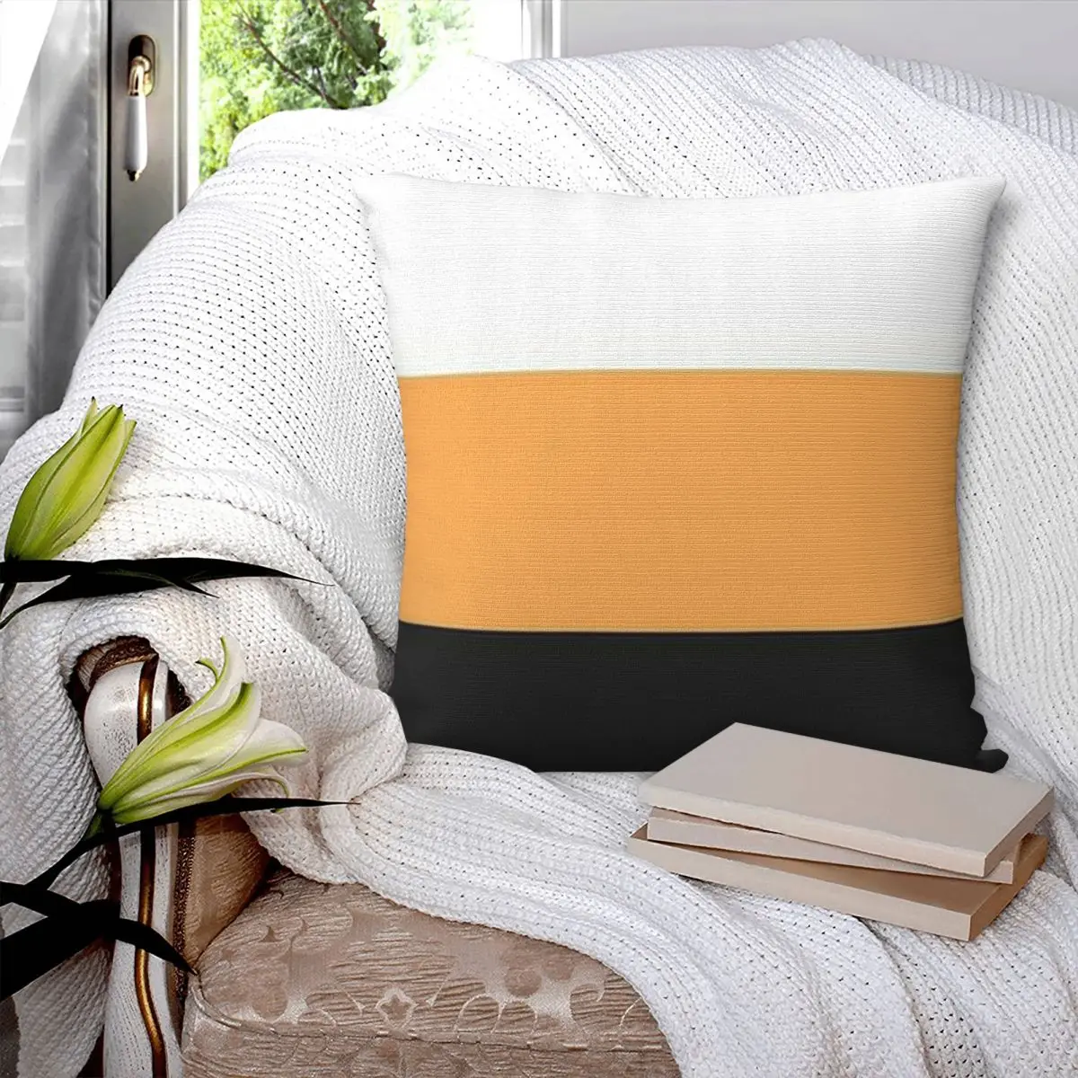 Didosdd System Pride Flag Square Pillowcase Pillow Cover Polyester Cushion Decor Comfort Throw Pillow for Home Bedroom