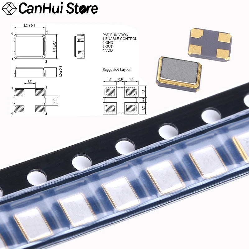 10PCS Smd 3225 Pass…