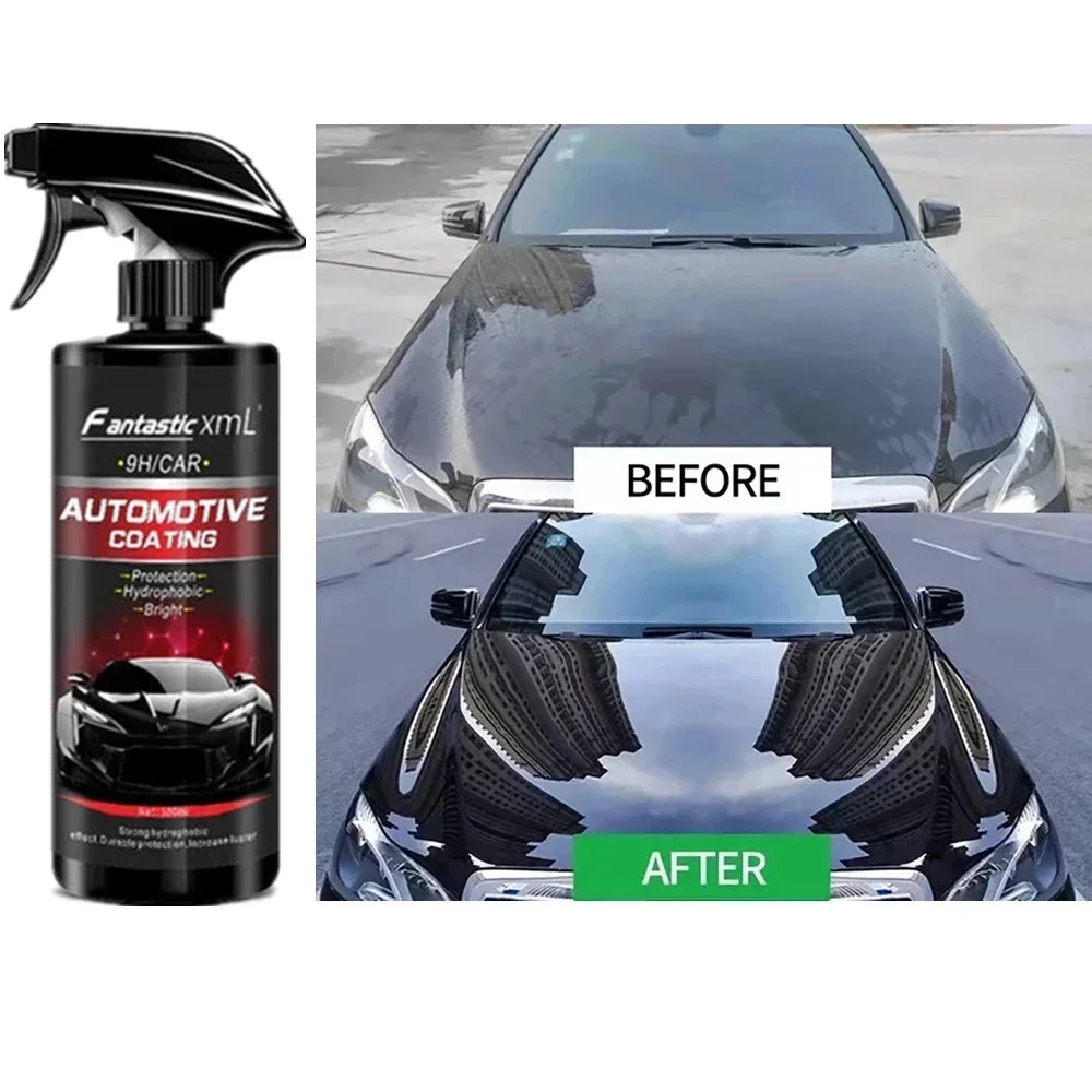 Car Ceramics Coating 9H Polish Nano Glass Plated Crystal Liquid Hydrophobic Coating Waterproof Film 500ml Car Polishing