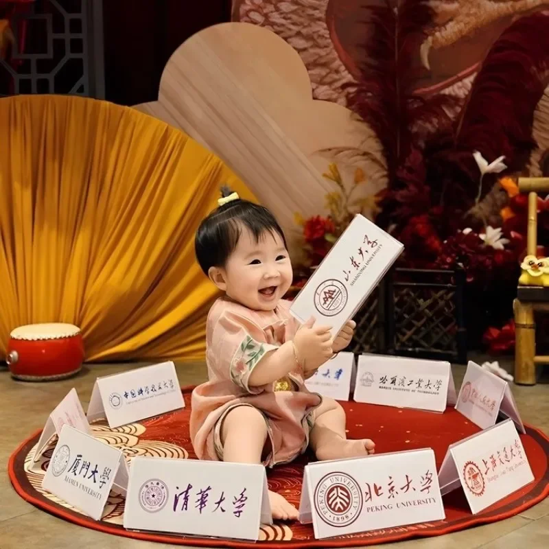 Grab Zhou Famous Brand Card Props Baby's Birthday Ceremony Supplies Birthday Arrangement Baby Ornaments