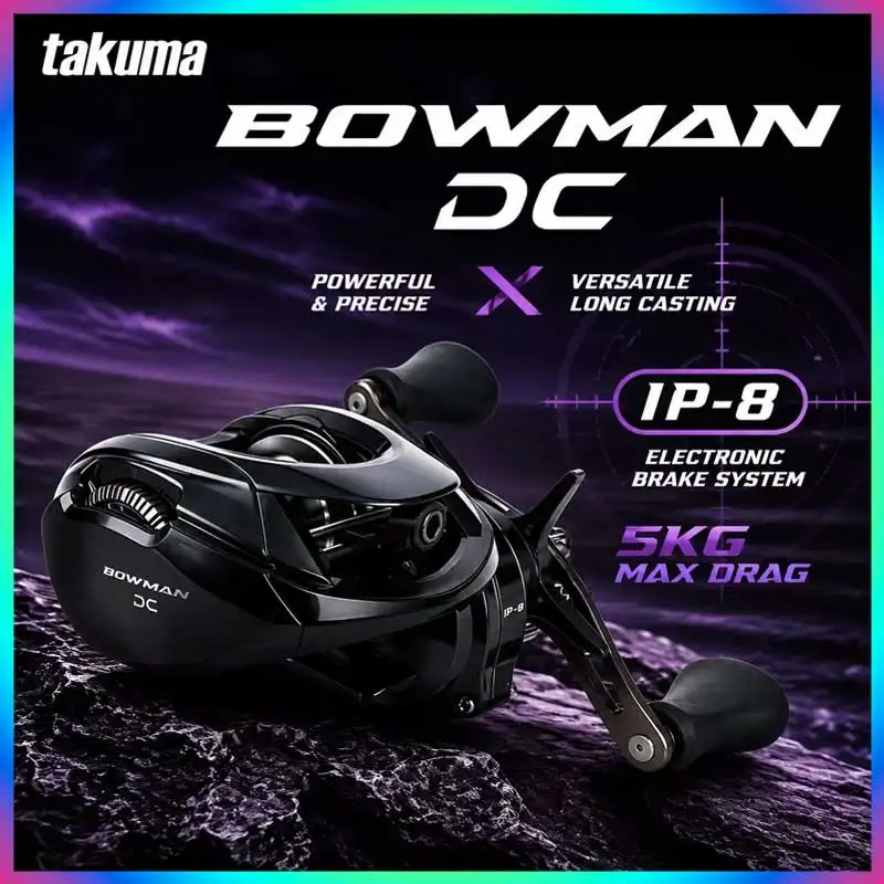 takuma-bowman-dc-baitcasting-fishing-reel-long-casting-versatile-micro-fishing-electronic-brake-lure-line-wheel-for-anglers