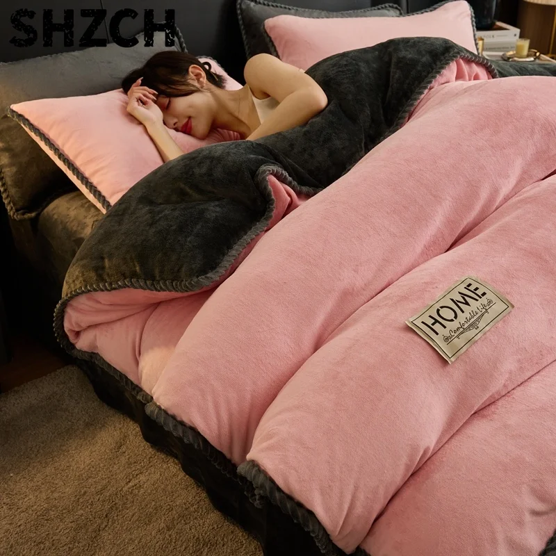 Milk fleece bedding thickened blanket winter lamb wool quilt warm dormitory single double quilt core spring autumn comforter