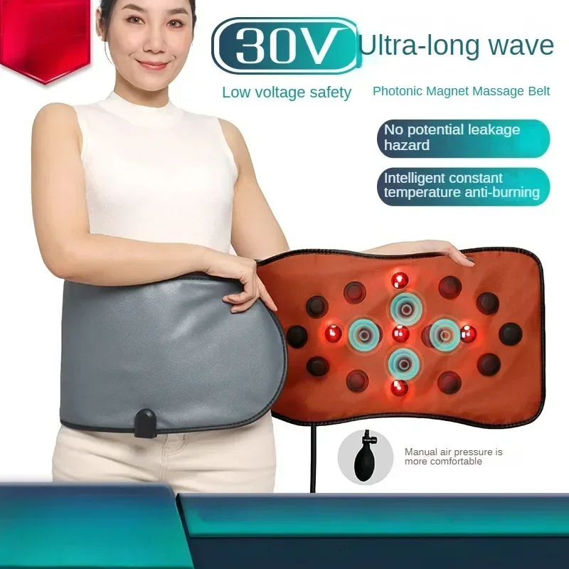 

2025 Red Light Physiotherapy Massage Belt Infrared Abdominal Massager Hot Compress Belt Magnetic Slimming Fat Rejection Machine