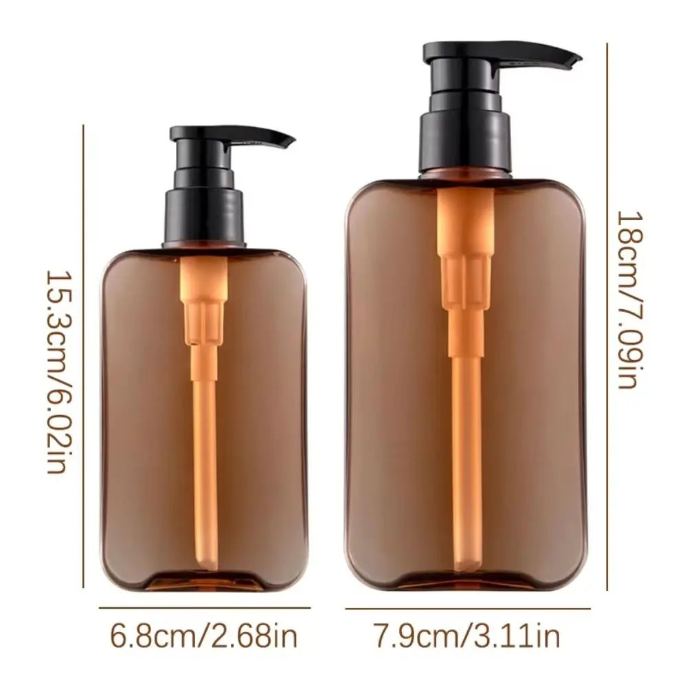 1Pcs 200/300ml Bottlesnding Seife Spender Transparent Mit Auslaufsicher Pumpe Abgabe Flasche Kunststoff Quadratische Pumpe flasche