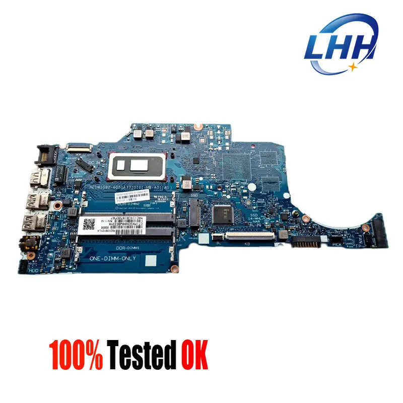 

6050A3108001 Laptop Mainboard for HP 14-CF Notebook Motherboard CPU 6405U I3-10110U I5-10210U Slots DDR4 UMA