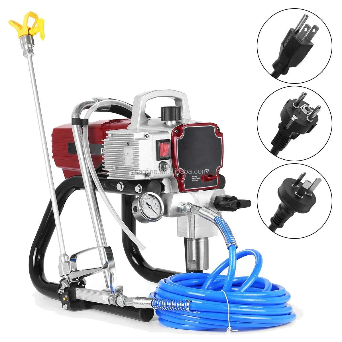 Portable Electric Airless Paint Sprayer Equipment 450 with Strong Atomization Pressure Feed Hot Sale Paint Spray Applications