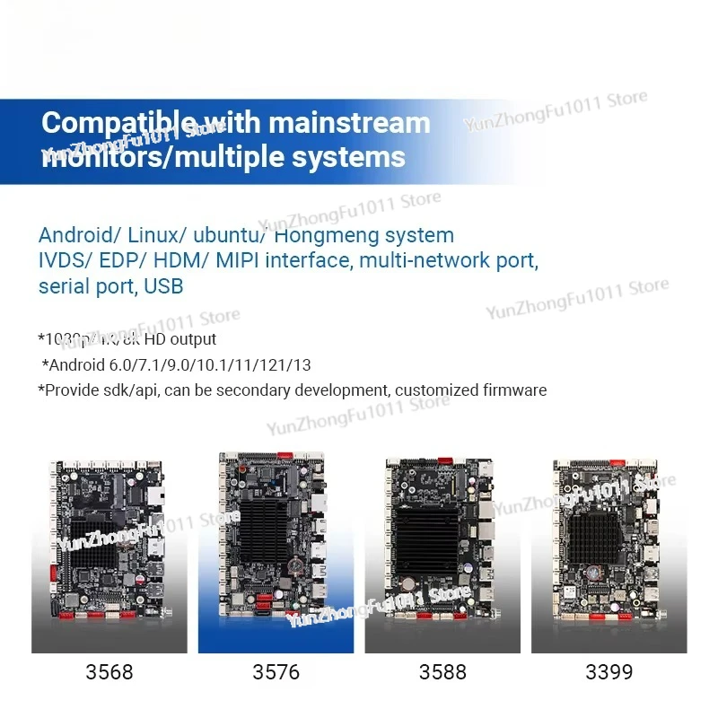 Industrial Control Wifi 4/5G Cpu 2.2ghz 3576 Soc Industrial Embedded Core Motherboard
