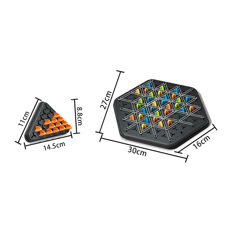 Chain Triggle Chess Game Triggle Rubber Band Game Zabawka dla dziecka Interaktywny zestaw gier planszowych na prezent na imprezę rodzinną