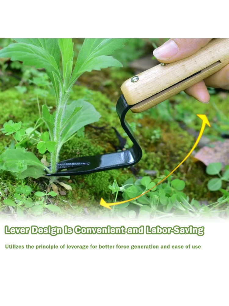 Effortless Weed Removal Tool - T TOVIA Handheld Dandelion Puller & Garden Fork, Durable Metal Construction for Lawn Care