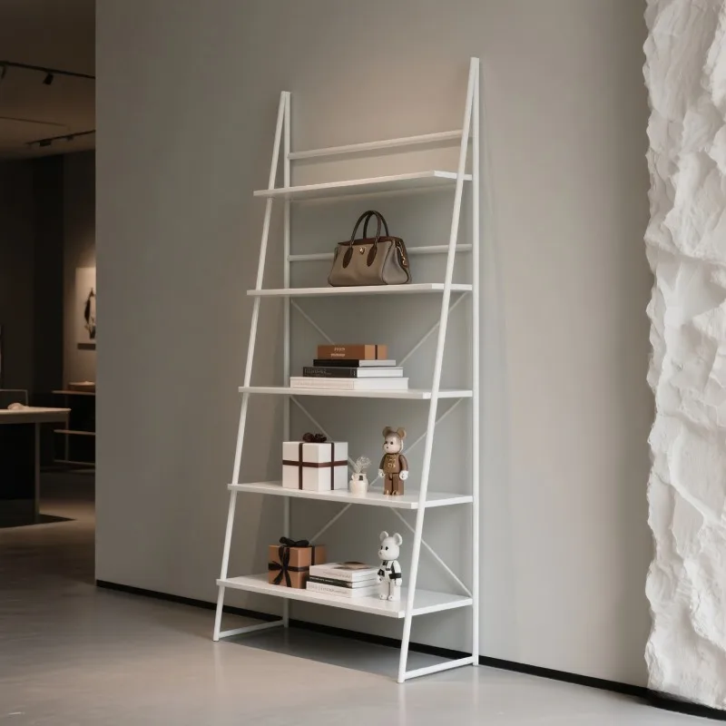 

Simple wind product display rack shelf multi-layer shelf floor-to-ceiling storage rack book