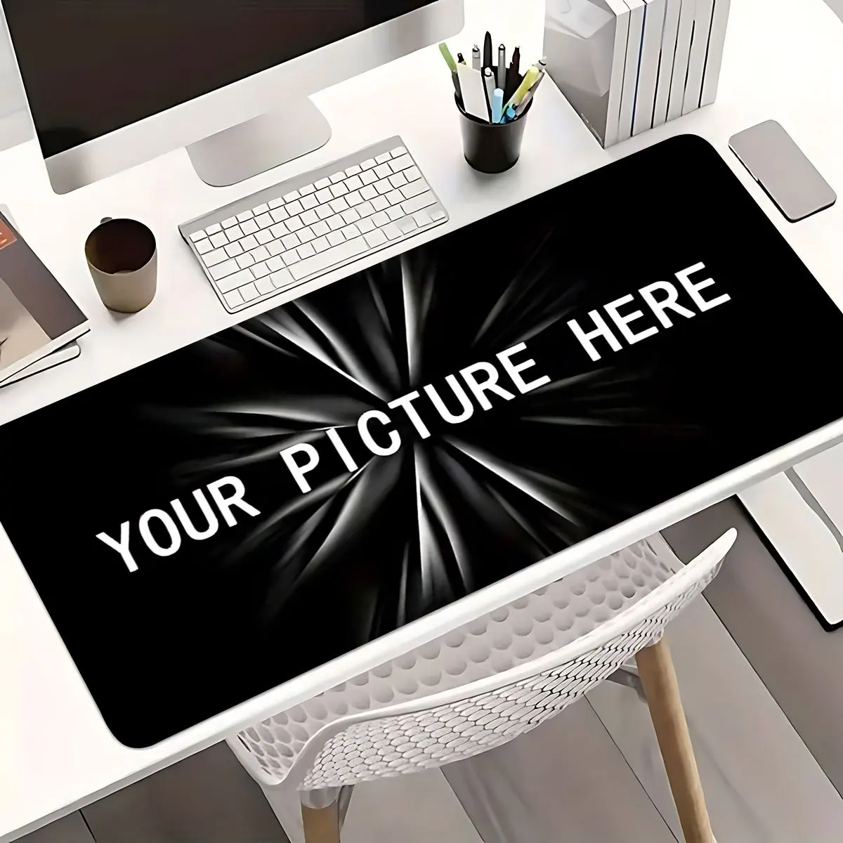 Custom Mouse Pad with Your Own Image. Thick Non‑Slip Rubber Base, Smooth Fabric Surface. Clear Heat‑Transfer Print, Multiple Siz