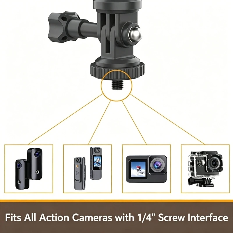 Car Window Camera Mount Stand Windshield Suction Cup 1/4inch Mount Replacement