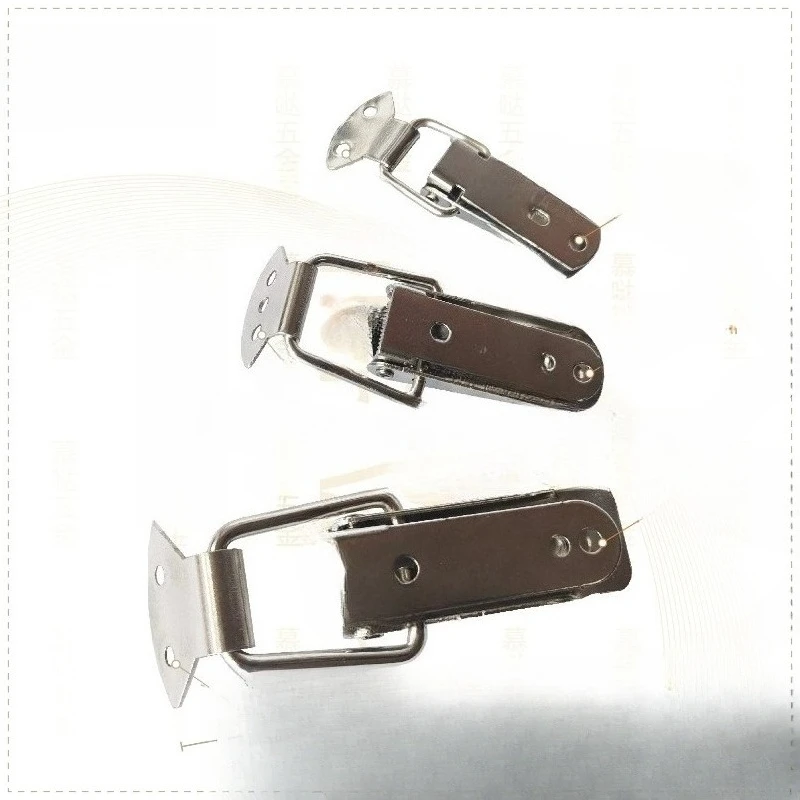 Luggage buckle connector Metal lock wooden box Anti-theft lock luggage Duckbill spring lock hardware accessories