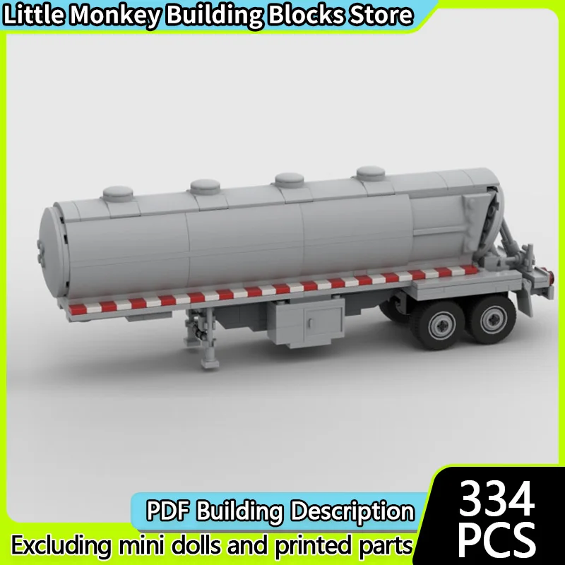 

Urban Rescue Vehicles Model MOC Building Bricks Tanker Trailer Modular Technology Children Holiday Gifts Assemble Toys Suit
