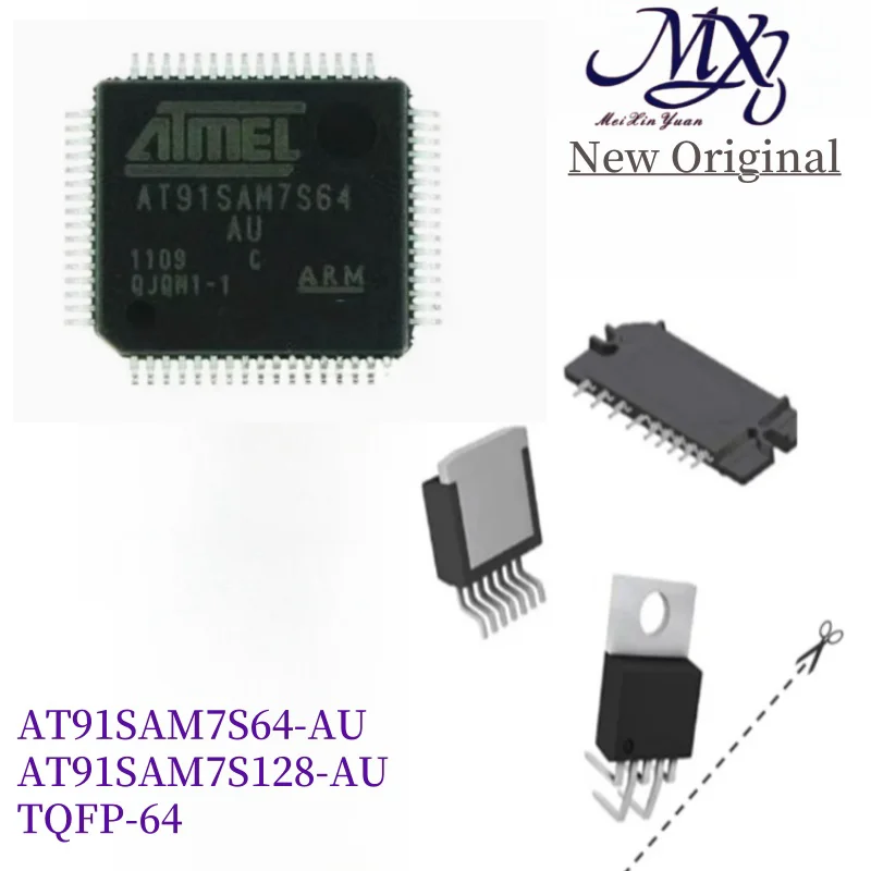 MXY AT91SAM7S64-AU AT91SAM7S128-AU TQFP-64 MCU  chip IC new original