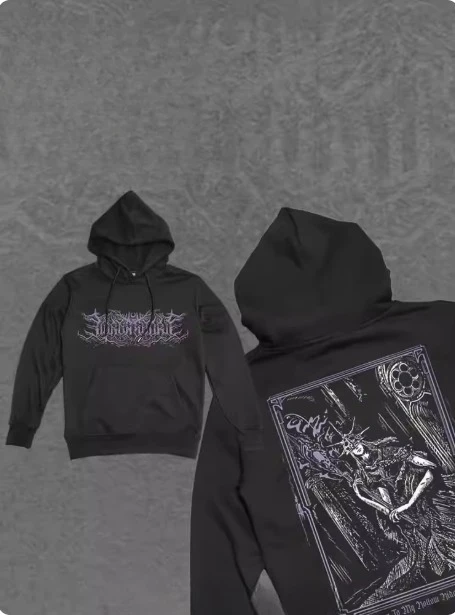 سترة LORNA SHORE's SlamDeathcore Hollow Knight بسحاب وغطاء للرأس، بلوزة مريحة للرجال والنساء والكبار والأطفال