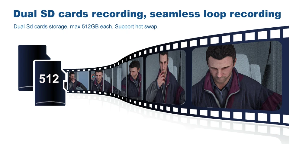 AI Dashcam AI Car Black Box Driver مكافحة التعب القيادة نظام تحذير السلامة حالة السائق ADAS BSD اختياري #5