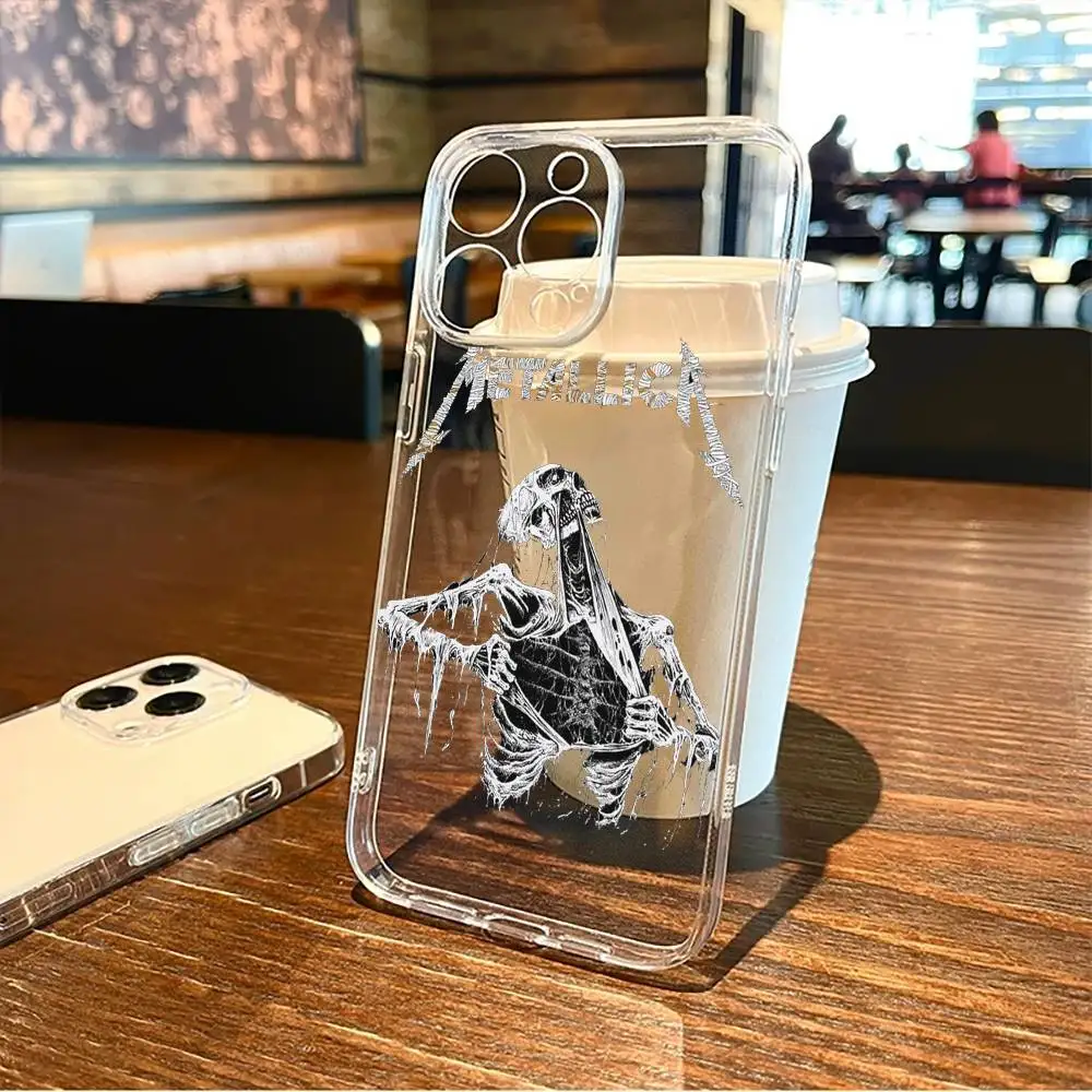 

Metallica Wallpaper Phone Case For iPhone17,16,15,14,13,12,11 Plus,Pro Max Soft Transparent Cover