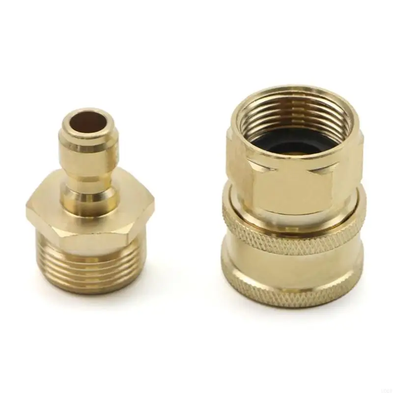 Pressure Washer Coupling Adapter for Car Washing and Driveway Cleaning with Quick Release and Up to 4000PSI Working Pressure for
