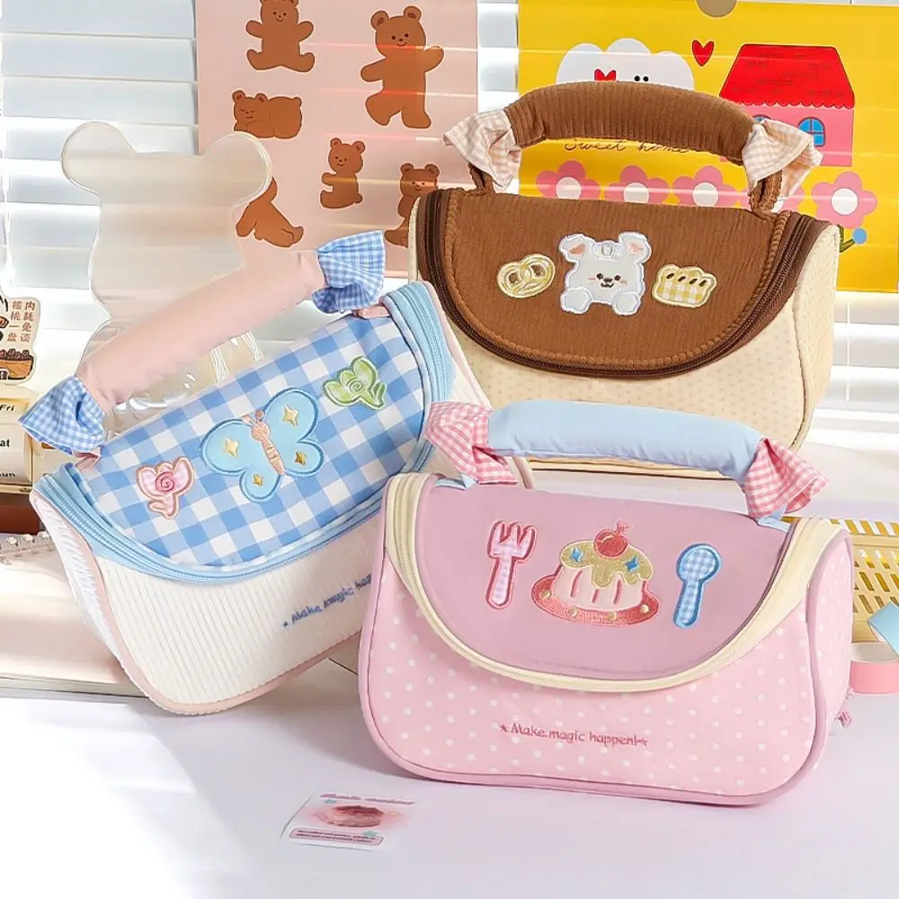 

INS Dopamine Color Pencil Case Multi-functional Large-capacity Pen Bag Stationery Pouch School Supplies