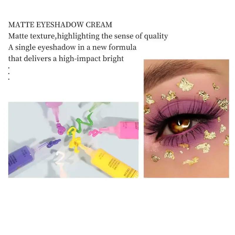 Heallor 1 ~ 4 STKS Oogschaduw Crème Langdurige Matte Cosmetische Oogschaduw Basiscrème Waterdichte Vloeibare Oogschaduw Hoge Pigment Gemakkelijk T