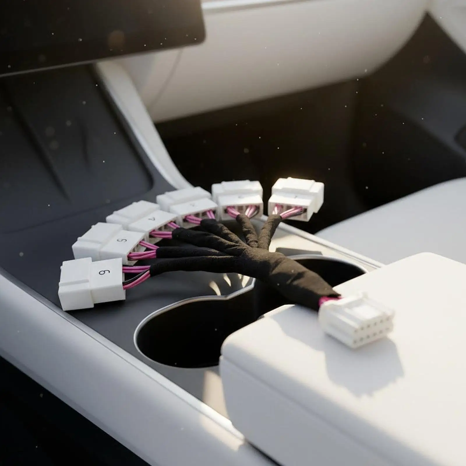 自動車用アダプターケーブル、頑丈な部品、テスラモデル3およびモデルy用の診断ハーネス、マルチデバイス対応