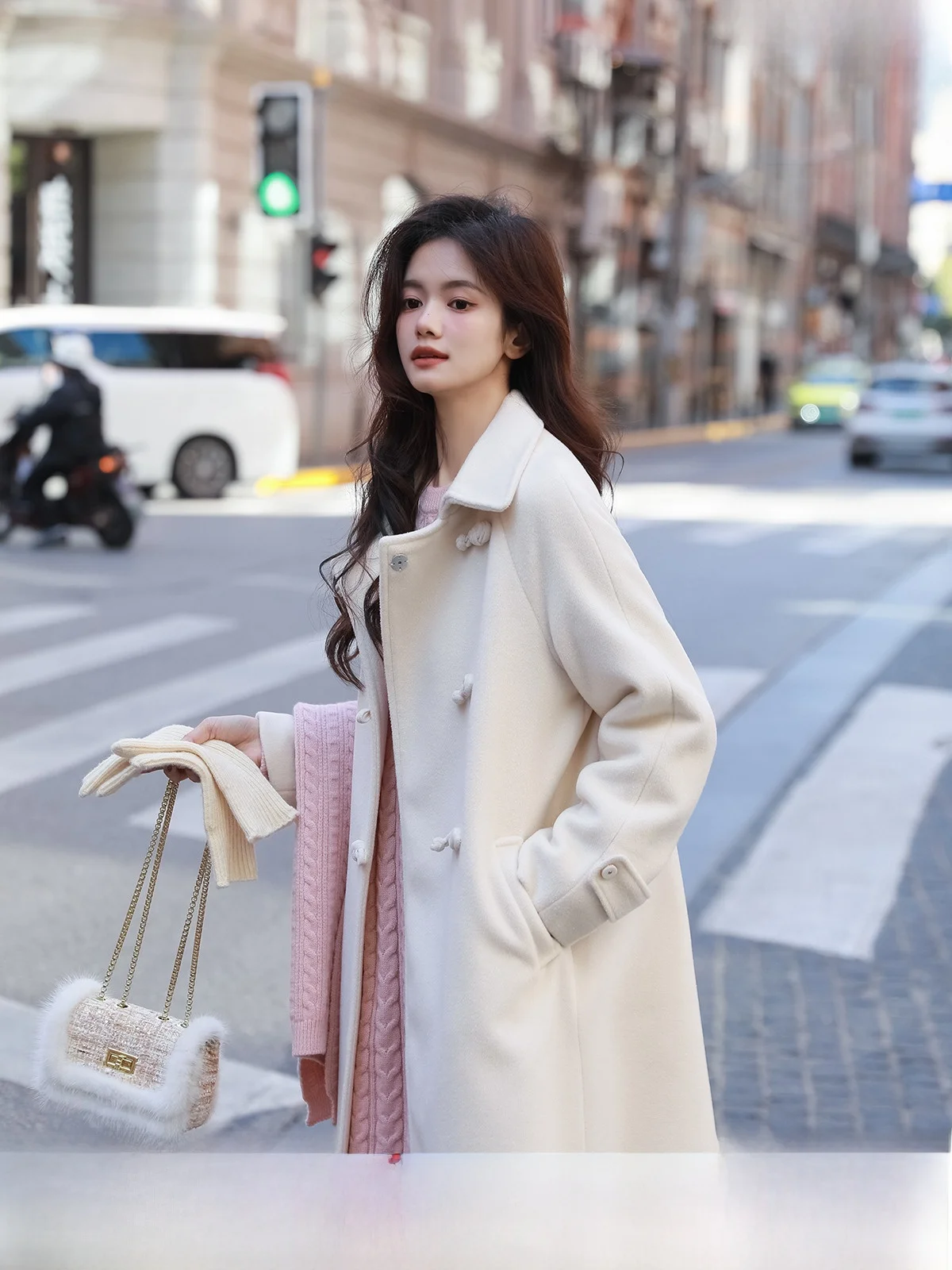 

Женское шерстяное пальто в стиле ретро на пуговицах, средней длины, в этническом стиле, осенне-зимнее, новинка, прямой крой, полиэстер