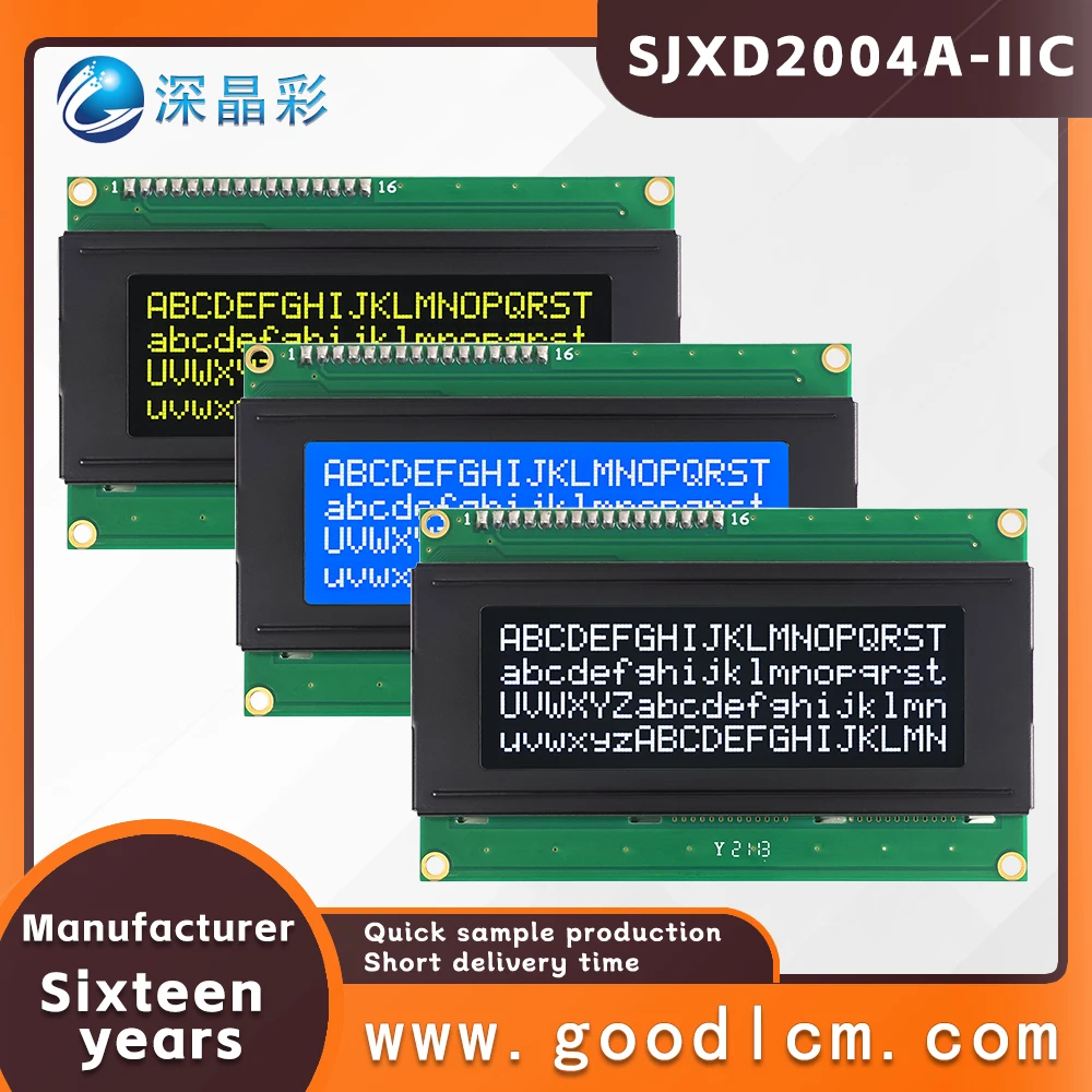 Affordable and premium products lcd 20*4 Character Display Screen IIC/I2C Interface SJXD2004A-IIC With backlight LCM LCD Module