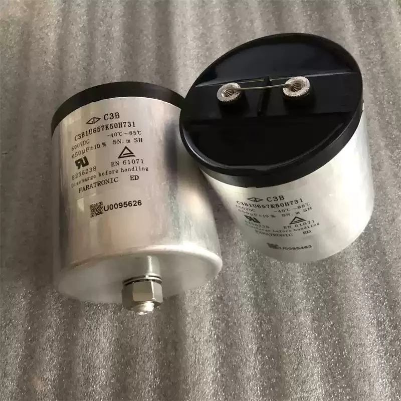 Original Farah C3B1U657K50H731 650UF 600V DC filtro de película condensador no polar