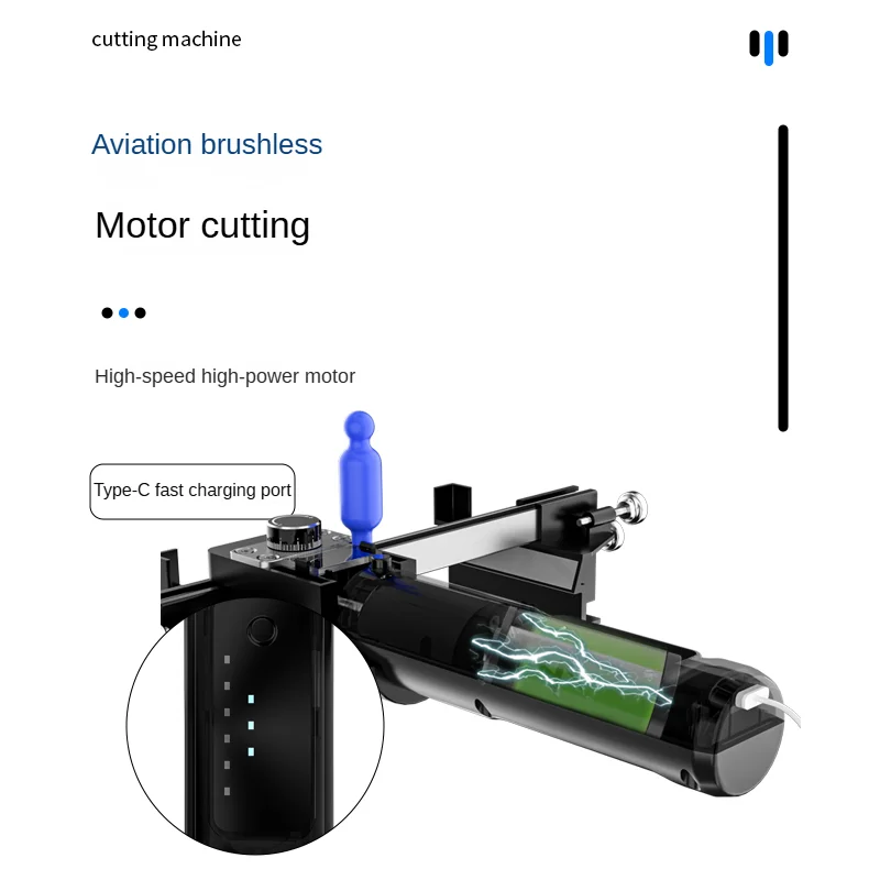 TBK928 Mini macchina da taglio elettrica portatile autolampata ad alta precisione per apparecchiature industriali per telefoni curvi e diritti