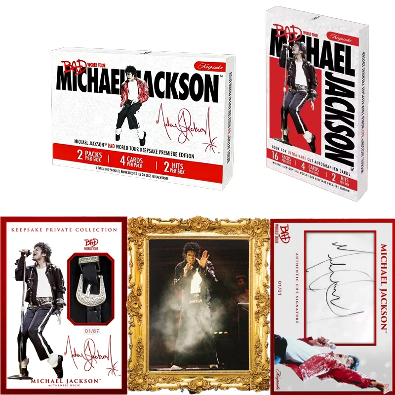 In Stock 2025 Keepsake Michael Jackson Bad World Tour Collection Cards Hobby Premiere Edition Trading Cards Rare TCG Toy Gifts