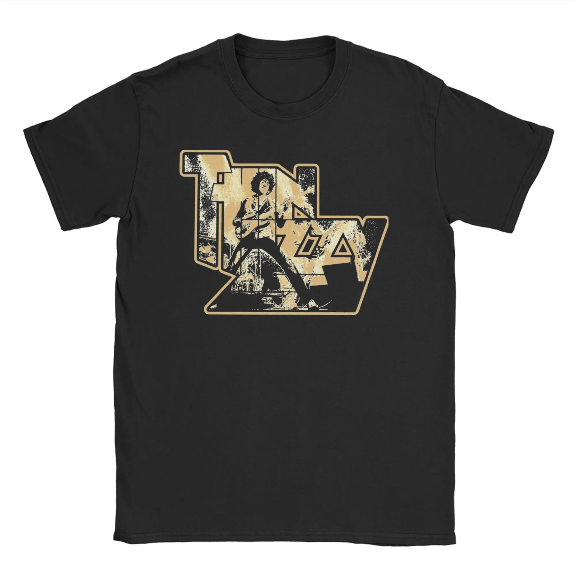 

Rock Band 90s T-Shirt Men Women Thin Lizzy Leisure Cotton Tees Round Collar Short Sleeve T Shirts Birthday Present Tops