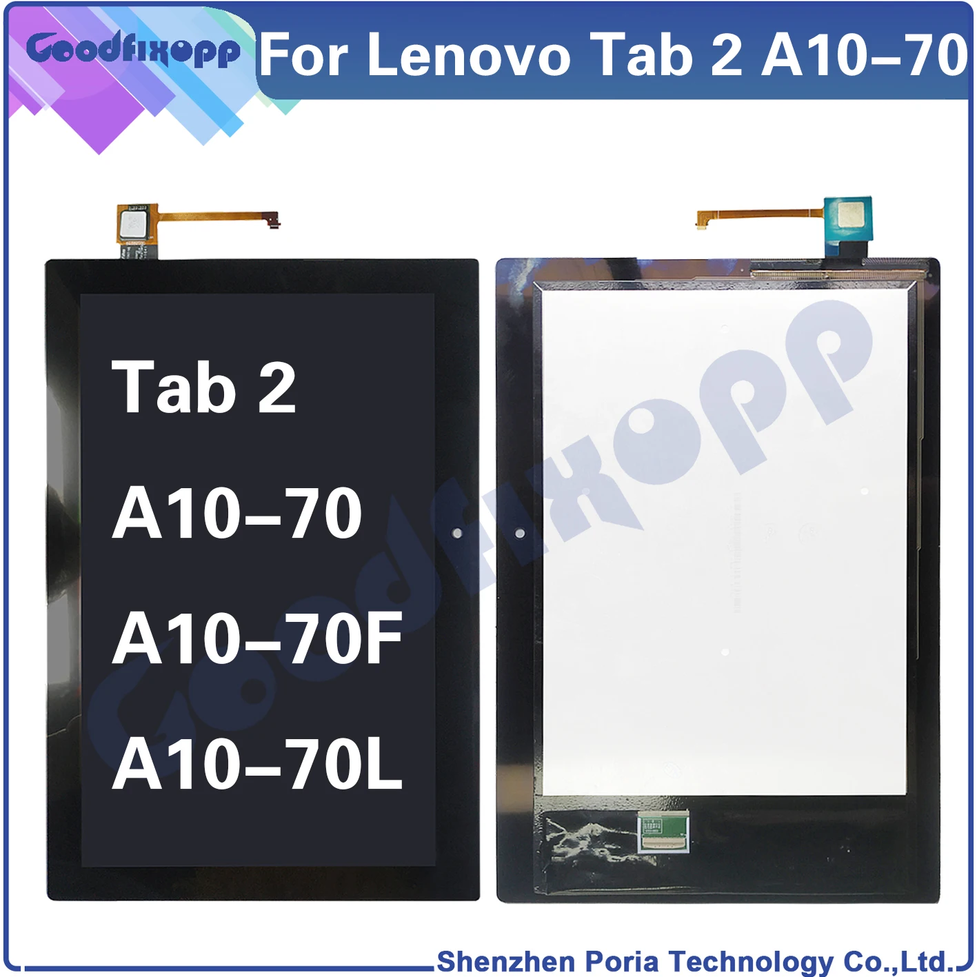 

New 10.1" Screen For Lenovo Tab 2 A10-70 A10-70F A10-70L Tab2 LCD Display Touch Screen Digitizer Assembly Replacement