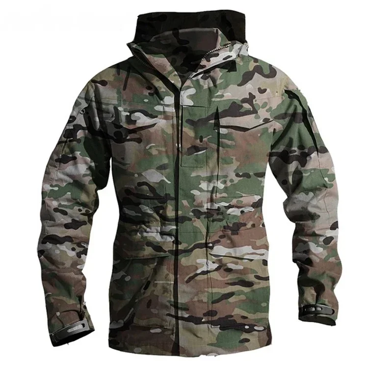 Vestes tactiques hommes veste coupe-vent imperméable mâle manteau à capuche en plein air pêche/Trekk
