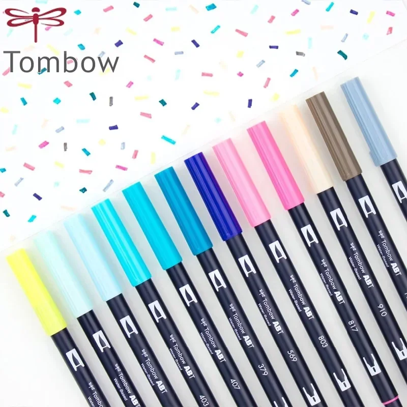 

Japan Tombow AB-T Set Soft-tip Watercolor Pen Double-head Thickness Design Colored Brush