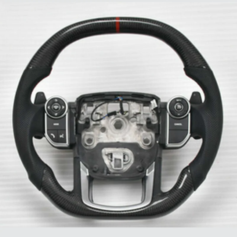 

Customized 100% Real Carbon Car Steering Wheel For Land Rover Range Rover Range Velar (No Buttons Or Paddle Shift)