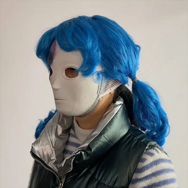 Le Cool Playful Face , Game Peripheral, Halloween Party Masquerade Cosplay Wig Mask