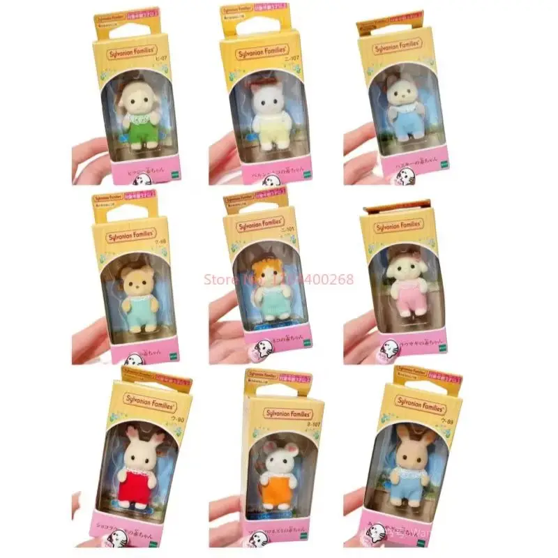In Stock Original Sylvanian Families Action Figure Standing Posture Baby Series Toy Accessories And Pendant Room Decora Gift Toy
