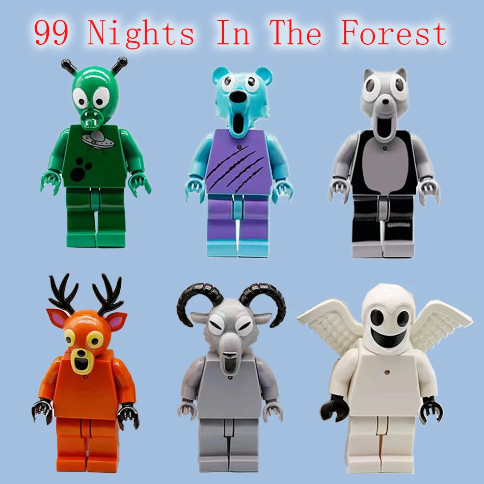 6 قطعة 99 ليال في الغابة الغزلان عمل الشكل الديكور نموذج الحيوانات الغزلان لعبة جمع الهدايا لعب للأطفال هدايا مزخرفة #1