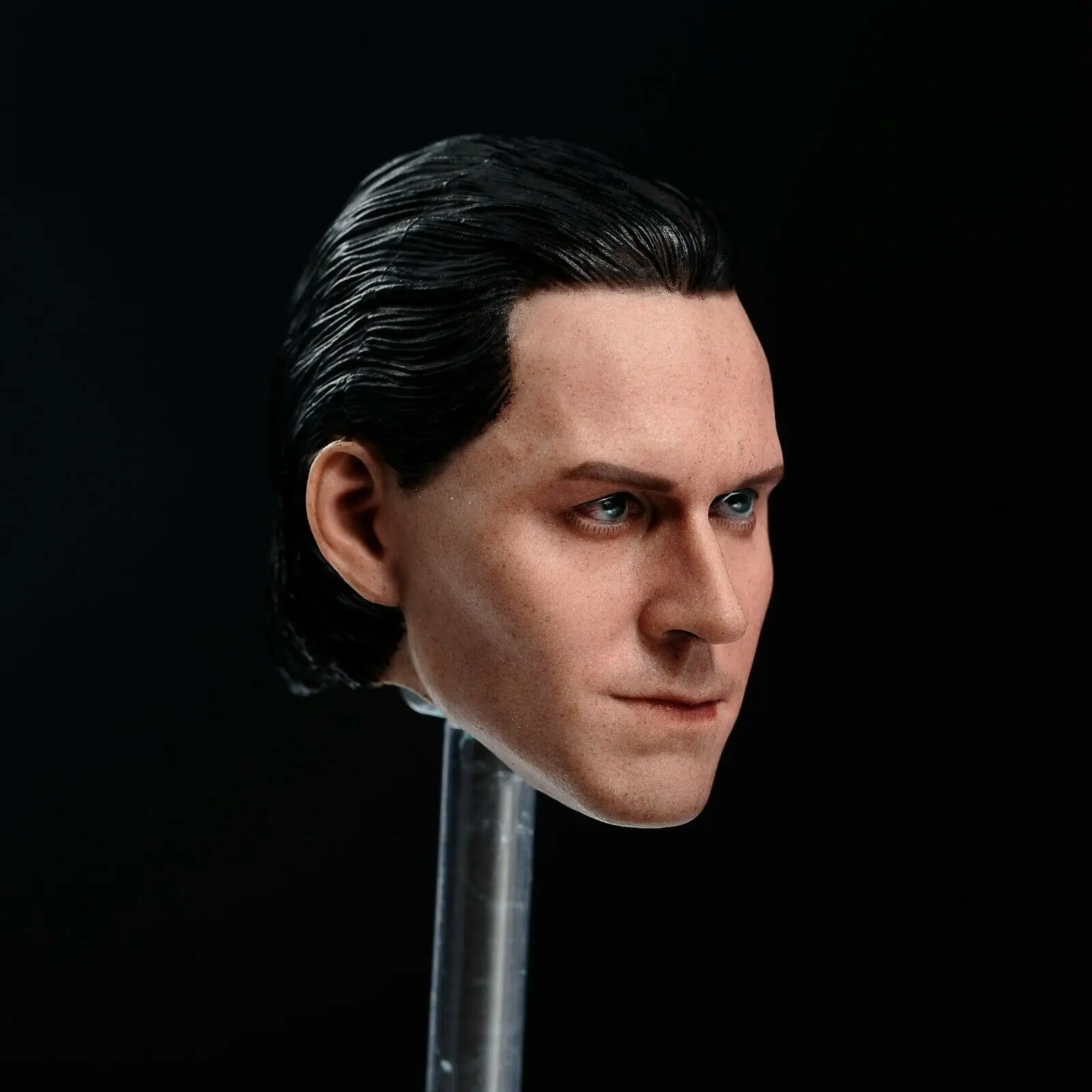 Young Tom Hiddleston Evil God Head Carved Model 1/6 Fit 12'' Worldbox Action Figure