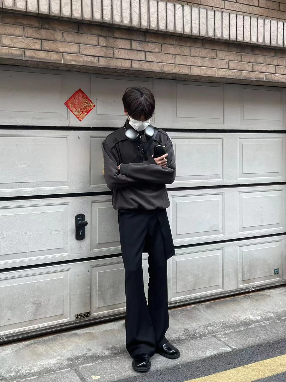 

Cleanfit American High Street съемные расклешенные брюки для мужчин и женщин универсальная юбка с прямым вырезом в форме дуги повседневные брюки для подростков