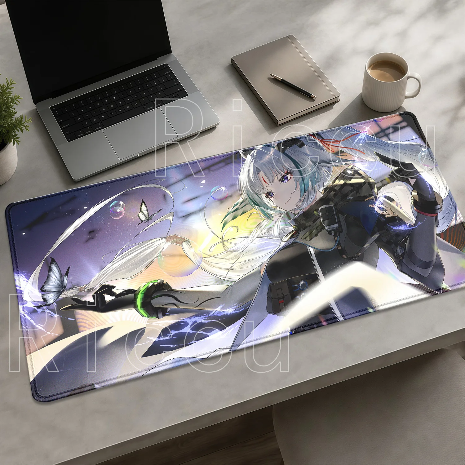 HD Printing Yvonne Typhoeus Rossi Mi Fu Yvonne Arknights Endfield Gaming Mouse Pad Non-slip Mousepad Office Anime Girl Desk Mat