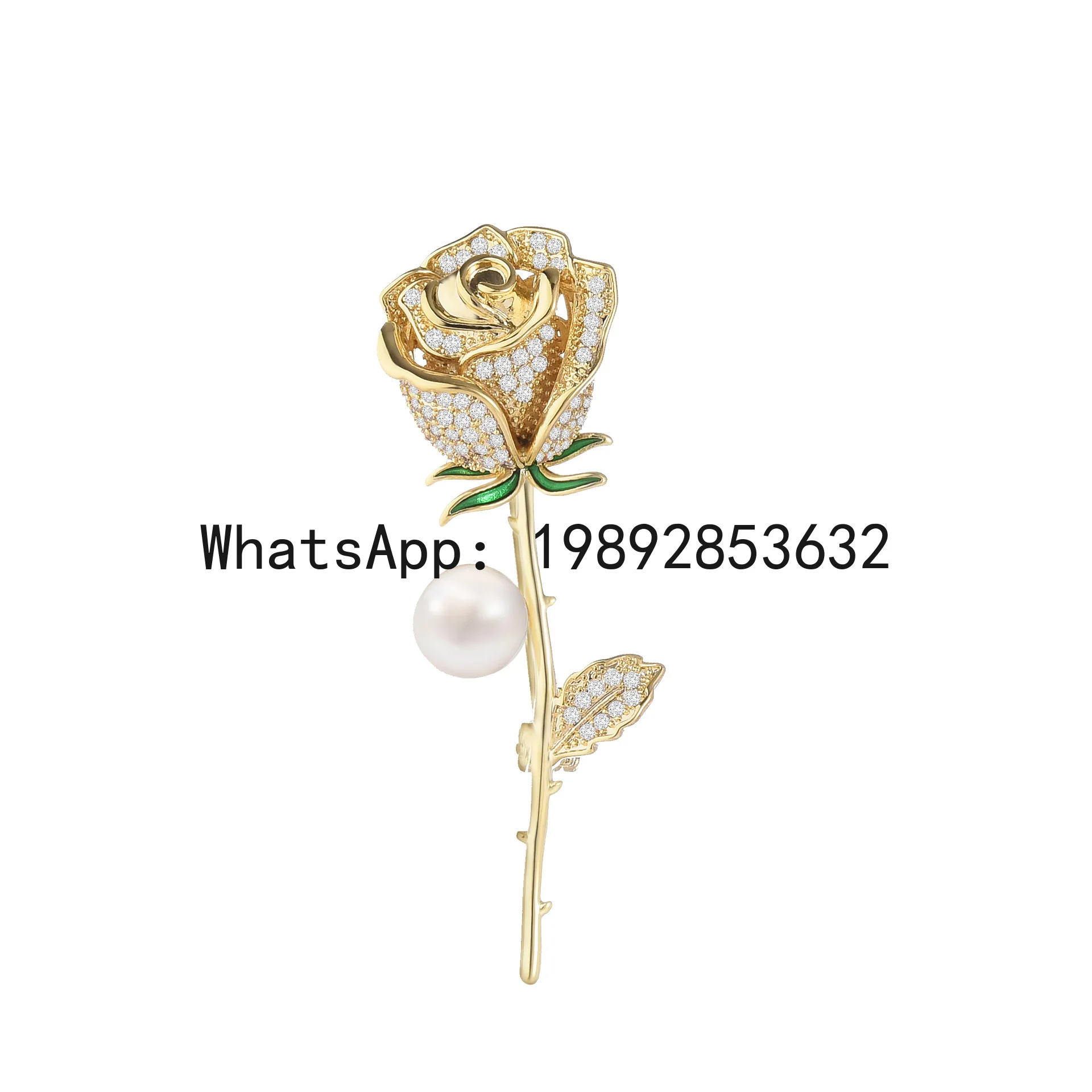 PYJ new Korean version freshwater pearl brooch elegant rose brooch suit coat accessories batch