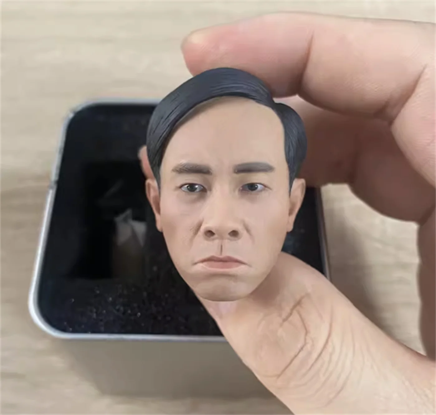 1/6 Scale Soldier Jordan Chan Singer Actor  Men's Model Head Sculpture For 12 inch action Figure Toys