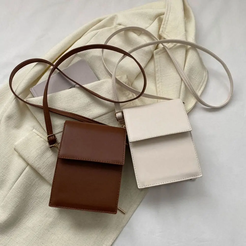 

Маленькая сумка через плечо из искусственной кожи в корейском стиле, простая большая вместительная сумка через плечо, портативная женская сумка-мессенджер для женщин