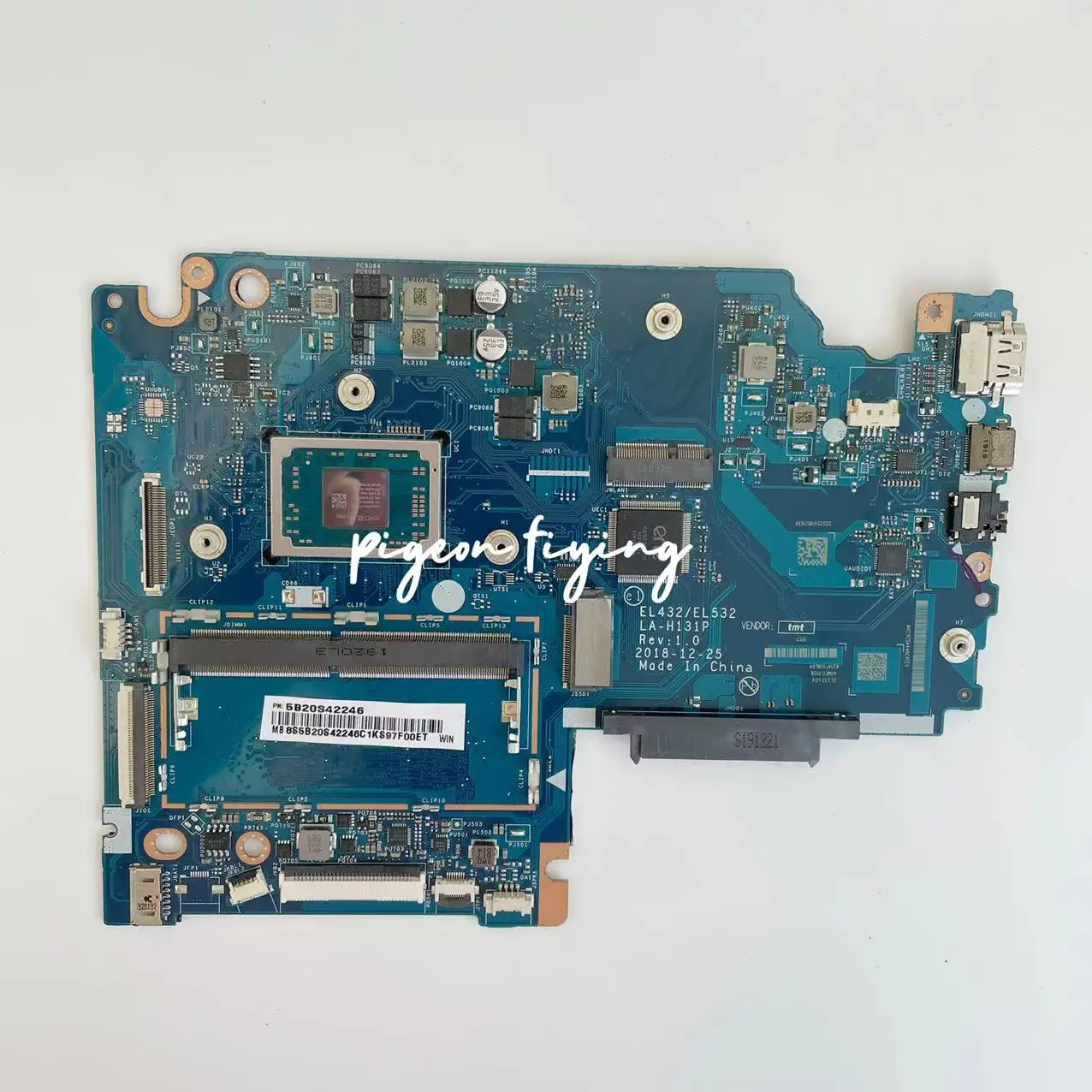 Imagem -03 - para Lenovo Ideapad S34015api Computador Portátil Placa-mãe Cpu: R33200ur5-3500ur7-3700u Ram: 4g La-h131p Mainboard 100 Teste ok