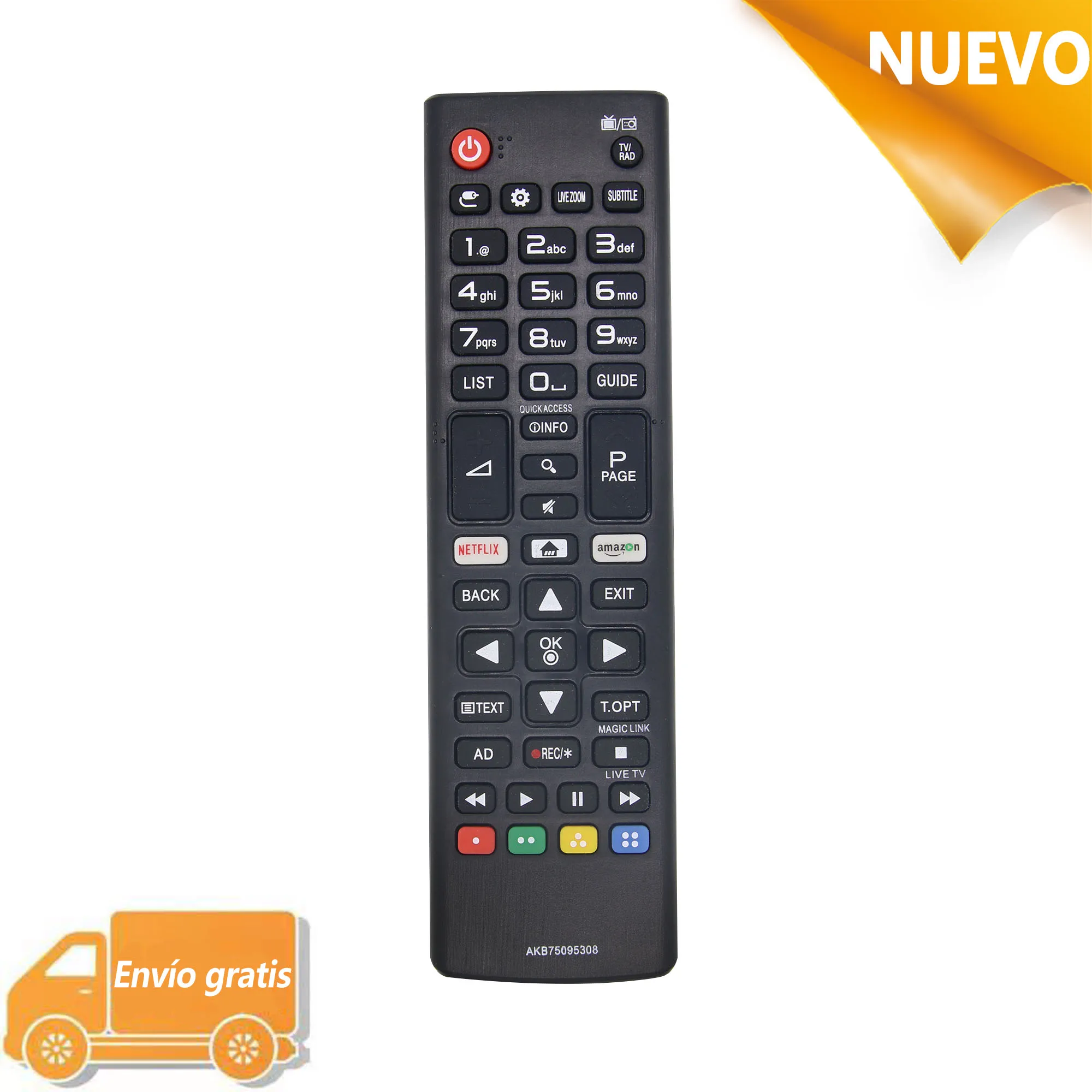 

MRSVI Universal Remote Control AKB75095308 High Quality ABS For LG Smart TV 32LJ610V 43UJ634V 49UJ634V 55UJ634V 65UJ634V