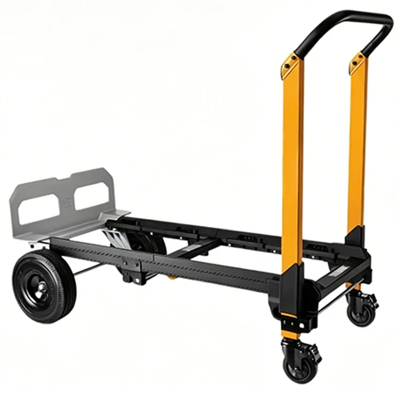 2-in-1 Stackable Hand Truck | Heavy-Duty Multi-Purpose Hand Truck | TB-B1-T-20 Hand Truck 2-Wheel/4-Wheel Drive Selectable