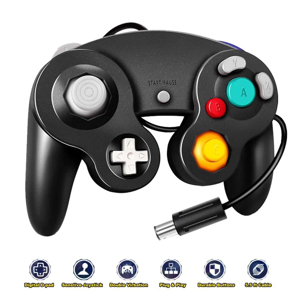 Compatible with Nintend Switch USB Wired Controller For Gamecube For NGC GC Controle For MAC Computer PC Gamepad  Controle